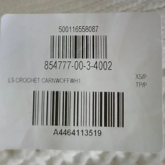 GAP Crochet Cardigan, Cotton Cream Colour, New - Picture 10 of 11